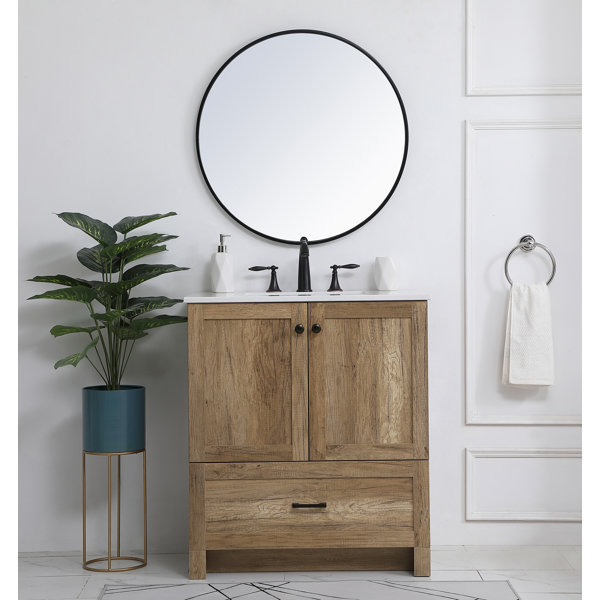 Foundry Select Shirk 30'' Freestanding Single Bathroom Vanity with